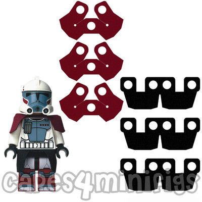 6 CUSTOM Starwars Capes (3 Top + 3 Kama ODER 6 Kama) für Ihre Minifiguren. NUR KAPEN