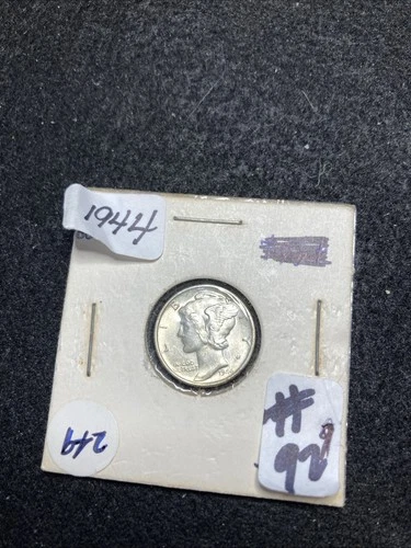 1944 Silver Roosevelt Dime 10c 90% Silver AU/BU