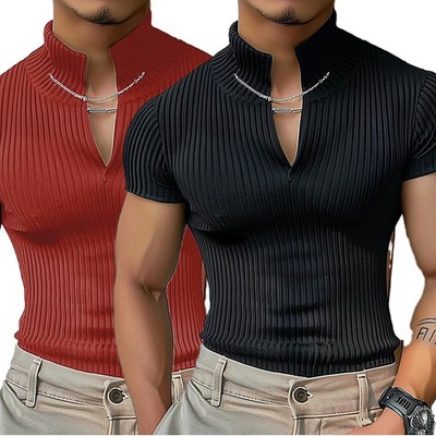 Casual Style Freizeitkleidung Alltag Mode Freizeit Tops Kurzarm Brandneu