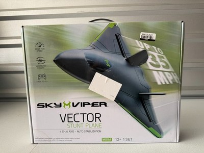 Sky Viper Vector Performance Stunt Jet   High-Speed RC Airplane Toy (Read Below)