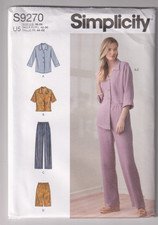 9270 SIMPLICITY - SHIRT PANTS SHORTS - Sz 16/18/20/22/24