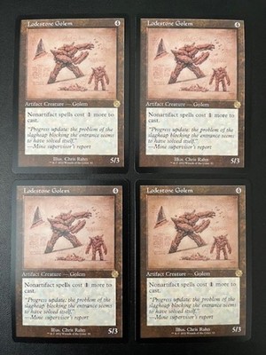 MTG- Lodestone Golem x4 - Brother's War Retro Schematic