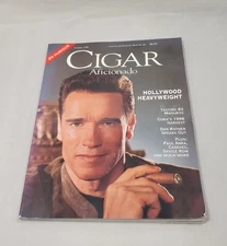 Cigar Aficionado Magazine Arnold Schwarzenegger Dan Rather Summer 1996 Vintage