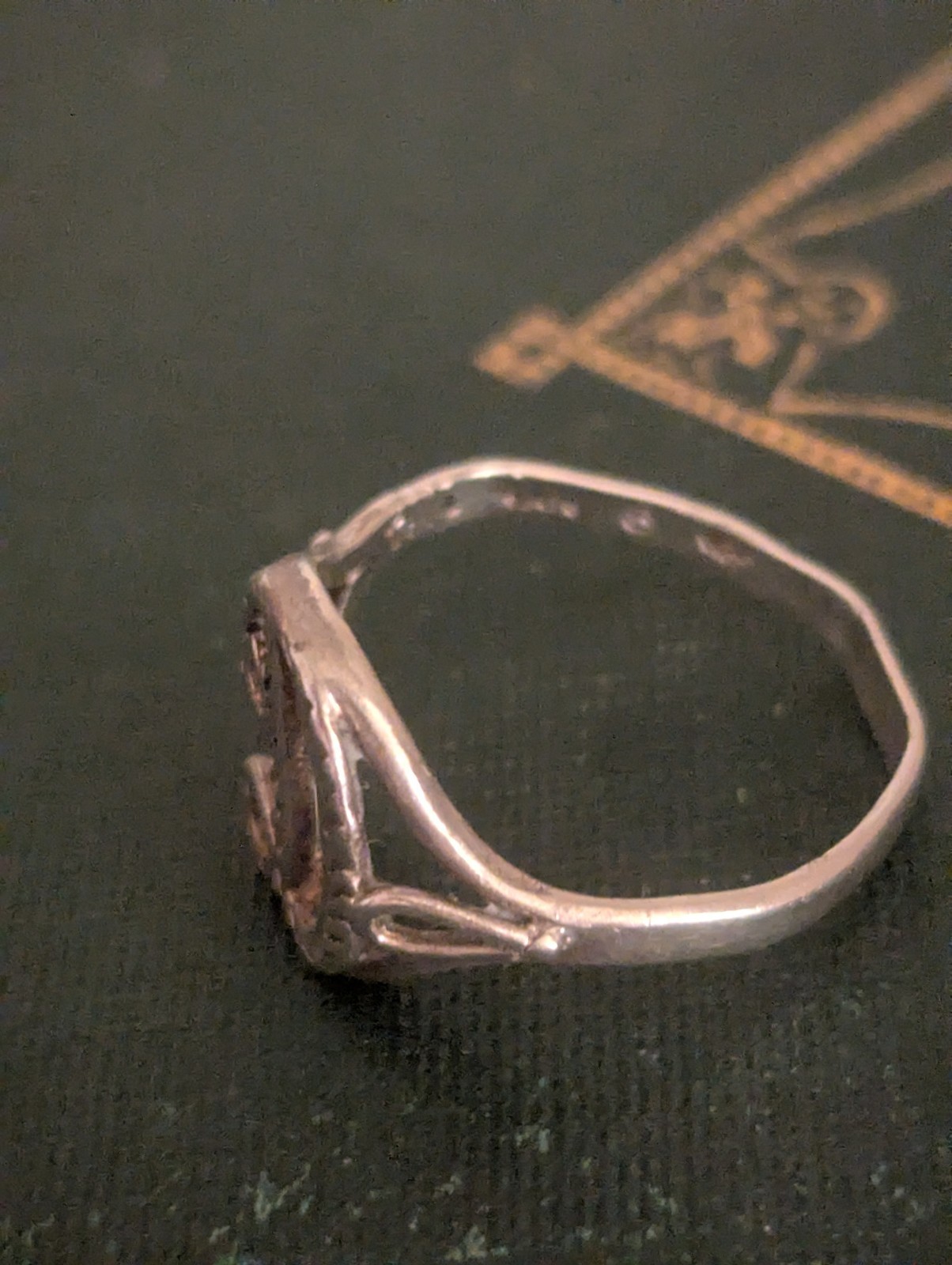 Sterling Silver Monogram Initial D Ring Size 8 Vt… - image 13