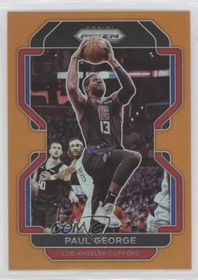2021-22 Panini Prizm Orange Prizm 44/49 Paul George #220 0s5s