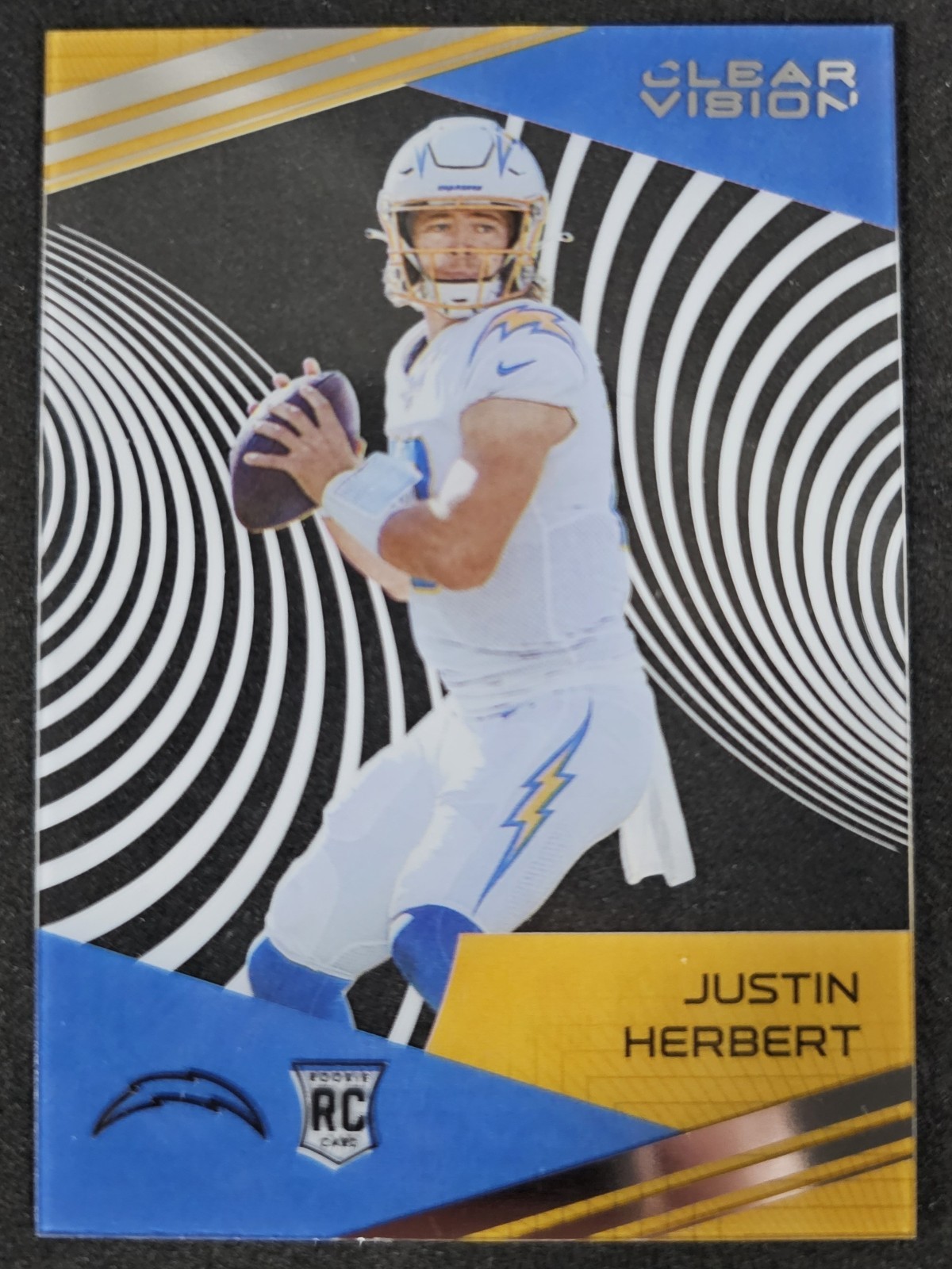2020 Panini Chronicles - Clear Vision Rookies Justin Herbert #CV-3 (RC) A1