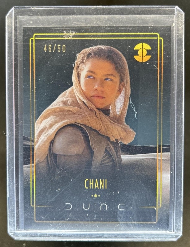 2024 Topps Chrome Dune Chani Acrylics Gold #/50