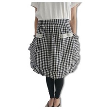 CRB Fashion Womens Waist Pocket Half Bistro Kitchen Cooking Apron Blue