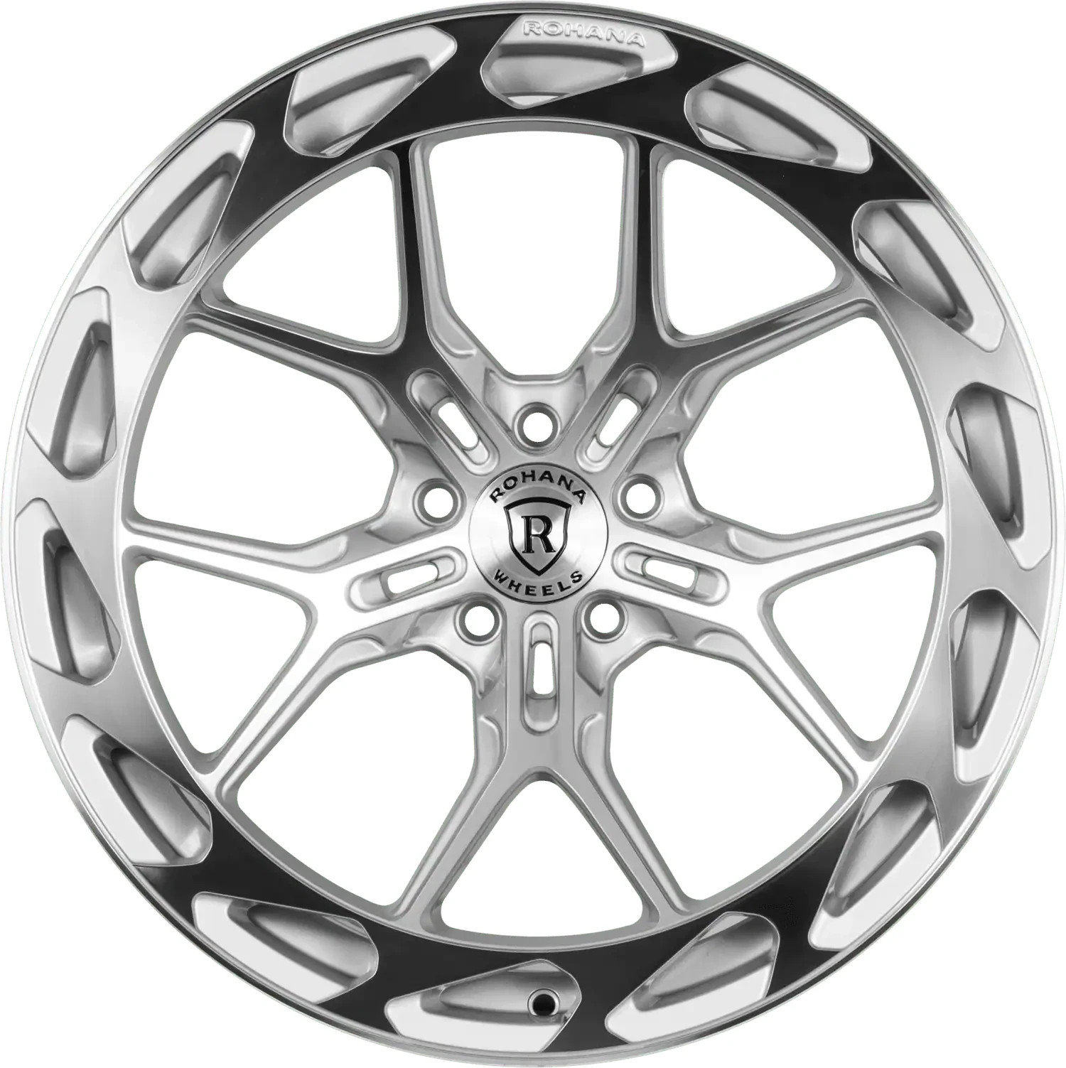 20” ROHANA RFX19 MACHINE SILVER WHEELS RIMS fit LAMBORGHINI HURACAN R8 20X9 & 11