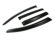 4 Pcs Vent Window Visor Deflector Rain/Sun Guard, Dark Smoke, Compatible with