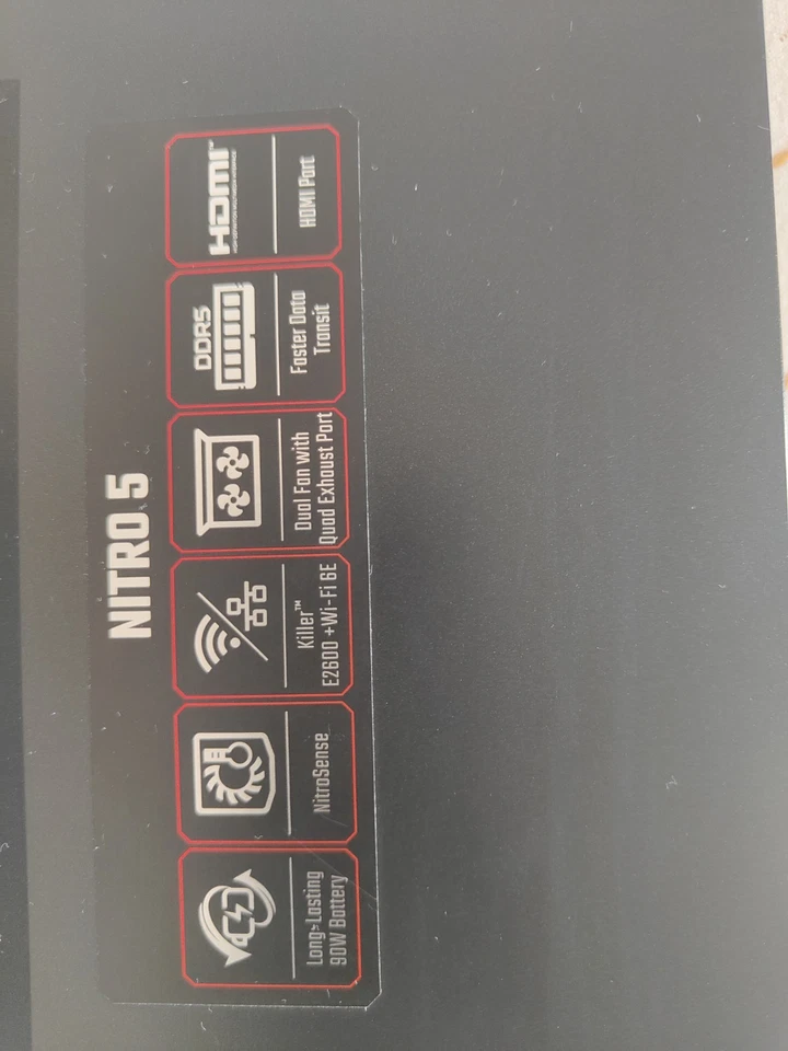 Acer Nitro 5 Gaming-Notebook; Schwarz; 17''; 64GB Ram, 1Tb Memory, 3070 Ti GPU - Bild 3 von 4