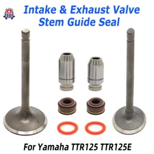 For Yamaha TTR125 Cylinder Head Intake Exhaust Valves Stem Guide Valve Seal Set