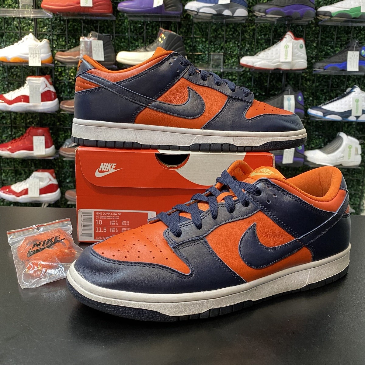 University Orange Marine Navy Blue And Orange Dunks Sneakers Champ