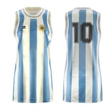 adidas Argentina Tank Dress Argentina Camiseta EM Vestido Diego Maradona Mundial 1986