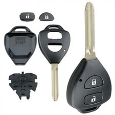 Car Remote Key FOB Case Shell Replacement 2 Buttons Fit for Toyota Corolla RAV4