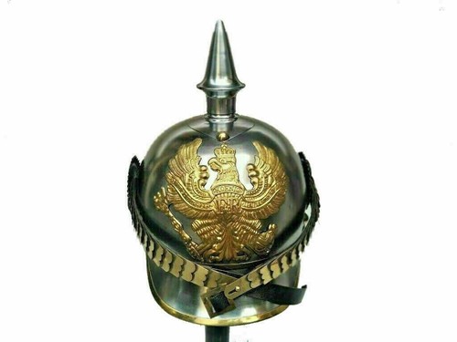 Badge Pickelhaube Prussien Laiton CASQUE D'OFFICIER SPIKE Wwi