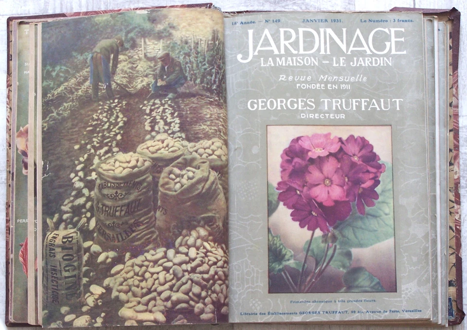 Recueil éditeur 1930/31 JARDINAGE revue mensuelle Georges TRUFFAUT 145 à 155 BE - Photo 3/4