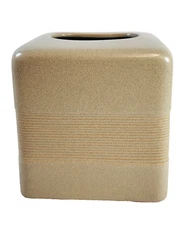 Tissue Box Cover Beige Square Bathroom Kleenex Accessories Facial Tissue Holder