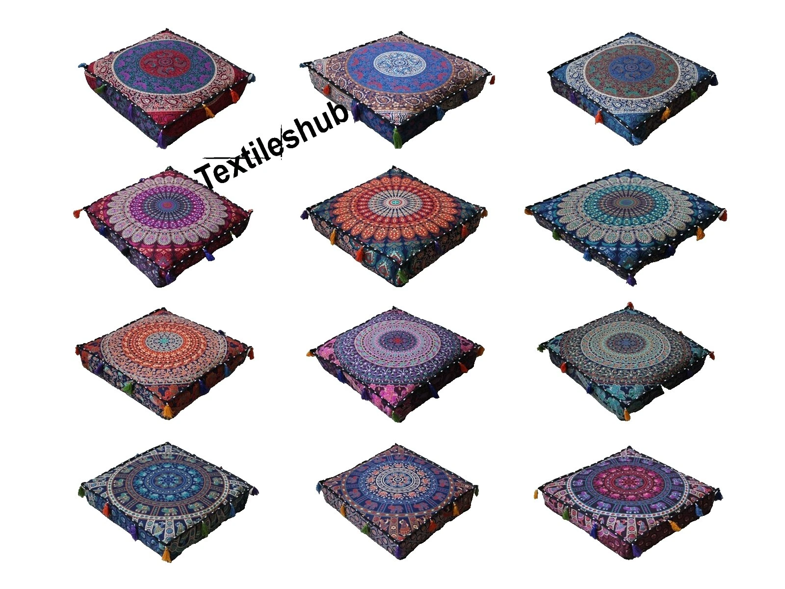 Cojín Cuadrado Pillow Décor Piso Almohadas de Decoración para el Hogar