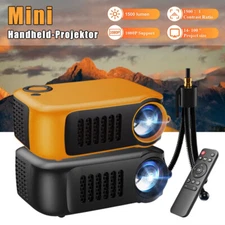 Portable Projector Mini 1080P LED Home Office Theater Cinema For Phone Movie