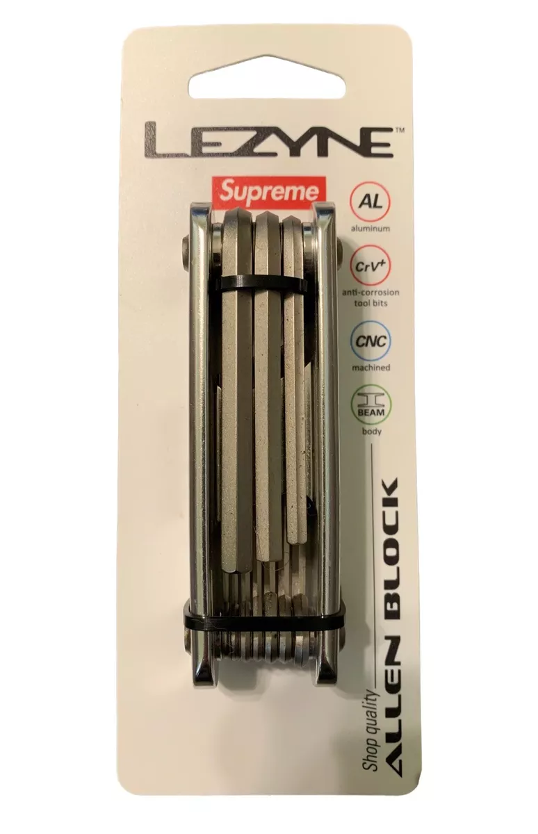 Supreme Lezyne Allen Block multi tool DEADSTOCK SS16 bike pump 2016