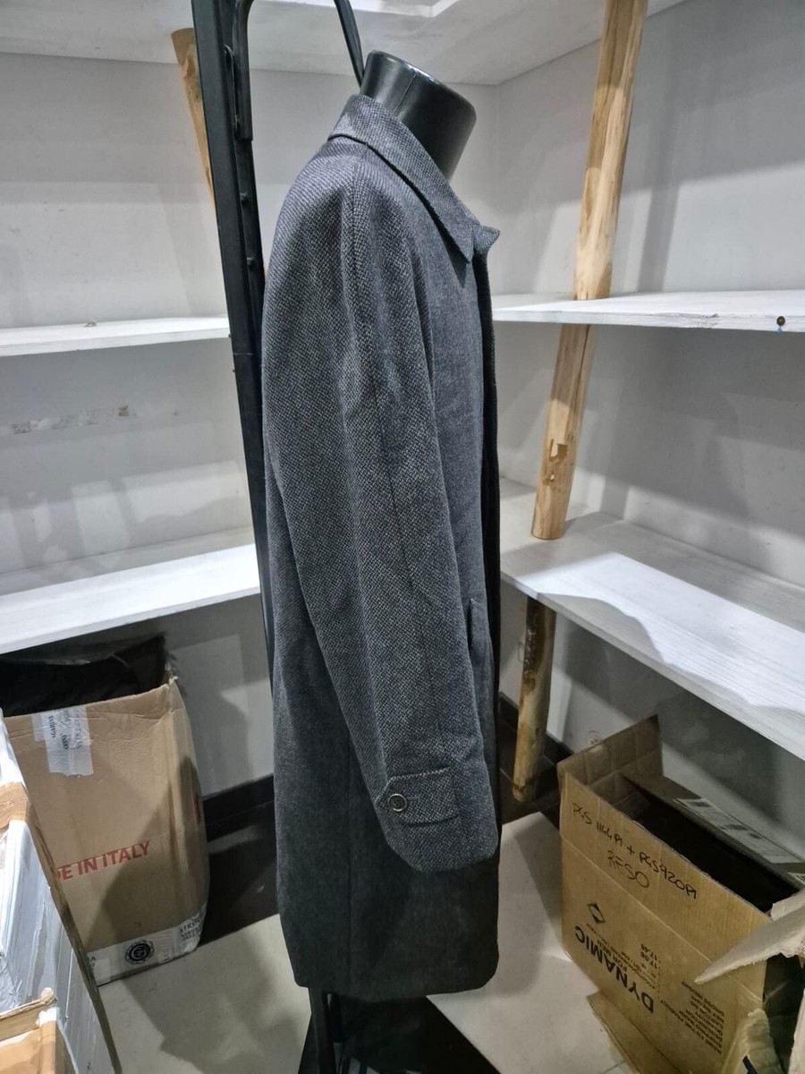 Ghibli By Corneliani Coat In 100% Wool Used Men's Size 54 Gray