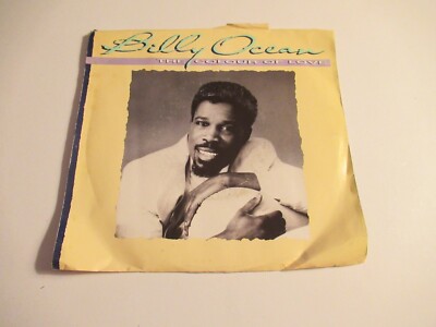 Billy Ocean: The Colour Of Love / It's Never Too Late To Try / 45 Rpm W/PS 1988