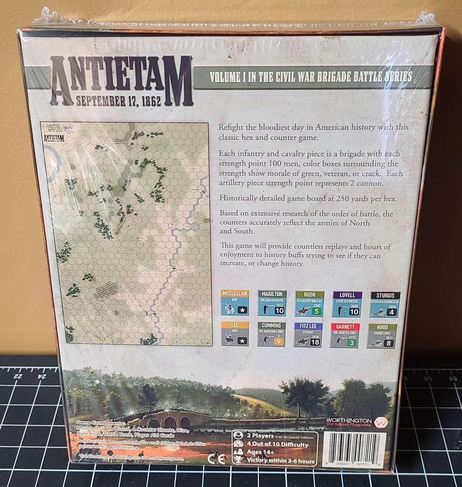 Worthington Games Antietam 1862 2nd Edition NISW Dent On Right Side Of