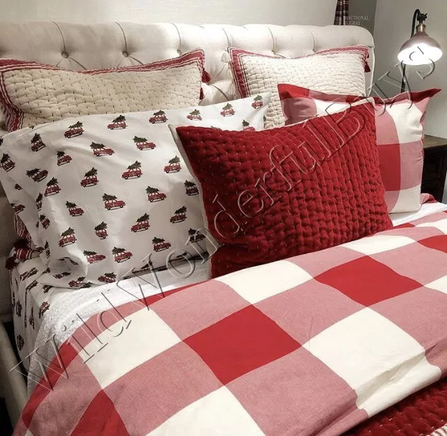 Pottery barn buffalo check duvet outlet