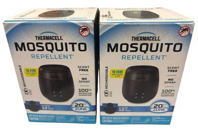 Thermacell  Graphite Mosquito Repellent rechargeable 20ft zone E90 LOT of 2