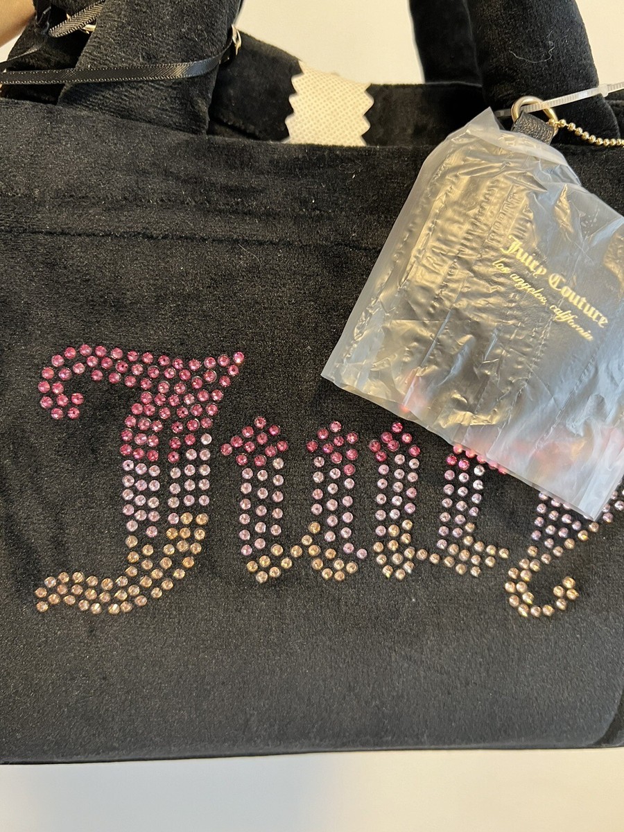 バッグ velour mini bag LIMITED Juicy Couture ombré rhinestones velour Velvet Big