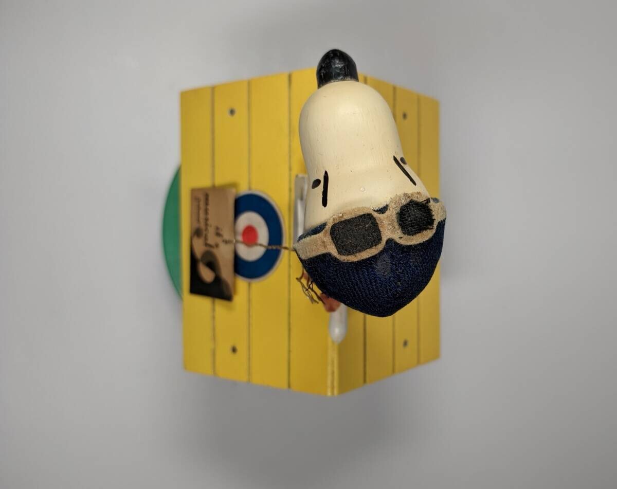 Rare 1968 Schmid Snoopy Flying Ace Music Box Vintage Japan