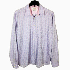 Ted Baker Endurance Men Long Sleeve Button Down Superfine Cotton Flip Cuffs 17.5