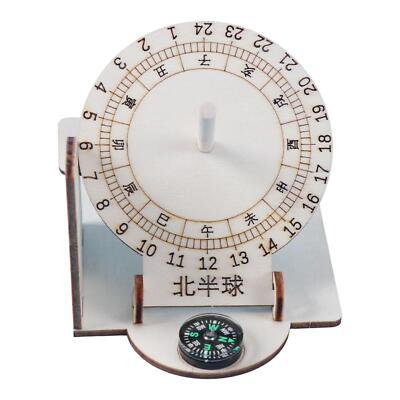 Äquatoriale Sonnenuhr Uhr frühpädagogisches Lernspielzeug für Kinder Mädchen