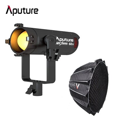 Aputure LS 60X 60W LED Video Licht RGB Bi-Color 2700K-6500K + Light Dome III