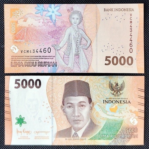 Indonesia banknote 5000 Rupees 2022 UNC (#9957)