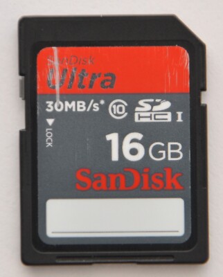 SanDisk Ultra 16GB 30MB/s SDHC Class 10 Speicherkarte Karte flash Card