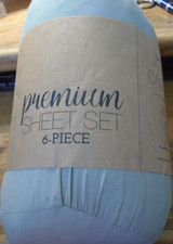 Lenjoy Premium 6 Piece Sheet Set Bedding CAL KING Size Ultra Soft Lt Brown Tan