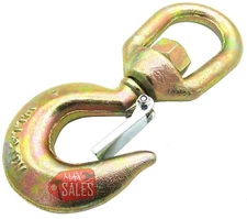 New Drop Forged Carbon Steel Swivel Eye Hook with Latch 2 Ton G70