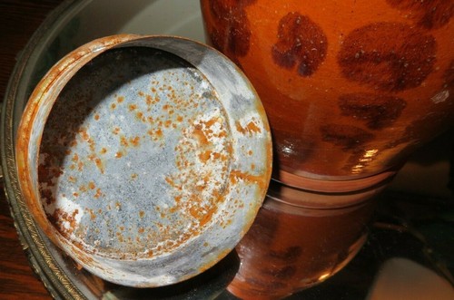 Greg Shooner 1996 American Redware Pottery Lidded Jar Inscribed & Dated - Picture 9 of 12