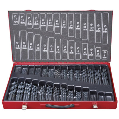 HSS-R KS Tools 330.1650 Twist Tip Set, 230 Pcs, 1-13mm