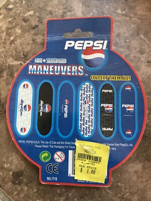 Pepsi Co Mini Micro Skateboard Maneuvers Keychain New NIP 90s | eBay