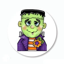 Whimsical Halloween Frankenstein Stickers Halloween Favors Labels Envelope Seals