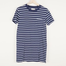 Madewell Navy Blue Striped T Shirt Dress Womens Sz XXS