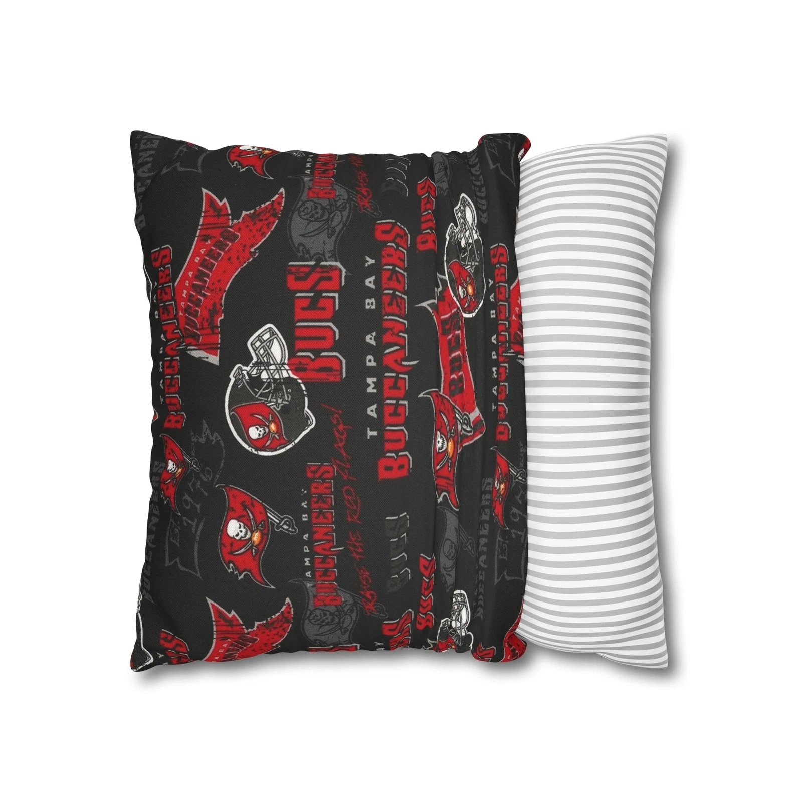 Tampa Bay Buccaneers Spun Polyester Square Pillowcase