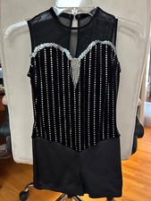 Dance Costume with fringe skirt - Size Child Large - Wolff Fording  Co. brand