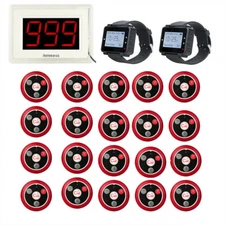 Retekess Wireless Calling System Patient Alert Host 2  Caregiver Watch 20 Button