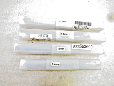 Wood mortise chisel & bit set, 4 units