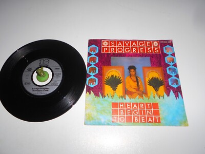 Savage Progress - Heart begin to Beat (1984) Vinyl 7` inch Single Vg +++