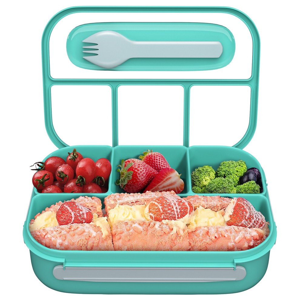 Bento Lunch Box for Kids Adults 4 Compartments Leak-proof Bento Box Microwave US